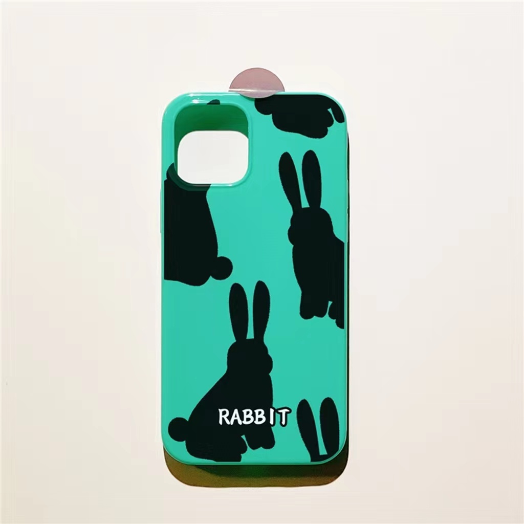 เคสโทรศัพท์มือถือ กันกระแทกสี่มุม ลายกระต่าย สําหรับ iPhone 14 14pro 14plus 13 13mini 13pro 13prm iPhone12 7Plus 8Plus Xr XS 13 12mini Pro Max