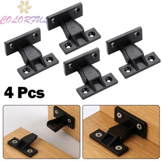 【COLORFUL】Bracket 20kg 4 Pack ABS Black Durable Fasteners High Quality Materials