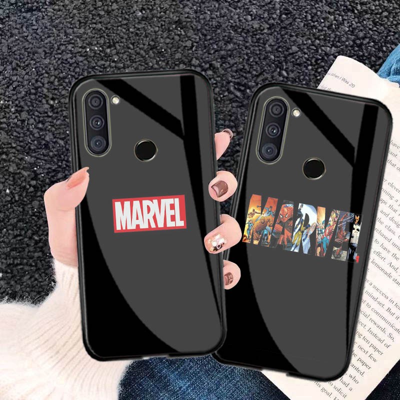 [M102] HP ทุกประเภท - Hardcase 2d Glossy Marvel สําหรับ Oppo A15 A53 Reno 4F 5F Vivo Y12S Y20 Redmi 