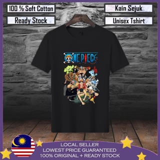 ☎▤🔥Premium Cotton🔥 ONE PIECE LUFFY ZORO Anime Viral lelaki 100% Cotton Men T shirt Baju T shirt Lelaki Baju Wanita