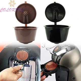 【COLORFUL】Coffee Capsule For Nescafe Dolce Gusto Coffee Machine Part Refillable &amp; Reusable