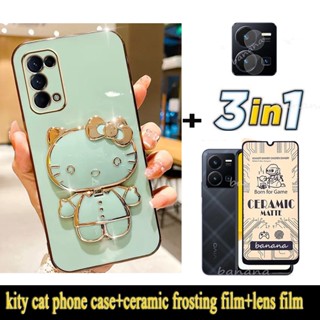 3in1 ใหม่ เคสโทรศัพท์มือถือแบบนิ่ม ลายการ์ตูนกระต่ายน่ารัก พร้อมขาตั้ง สําหรับ Xiaomi POCO X5 5G POCO X5 Pro 5G 2023 POCO X5Pro