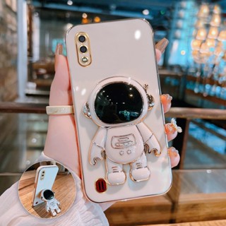 ใหม่ เคสโทรศัพท์มือถือ ลายนักบินอวกาศ พร้อมขาตั้ง สําหรับ Samsung A01 M01 A02 M02 M022F 2021 A022F A02S M02S F02S A03 A03S