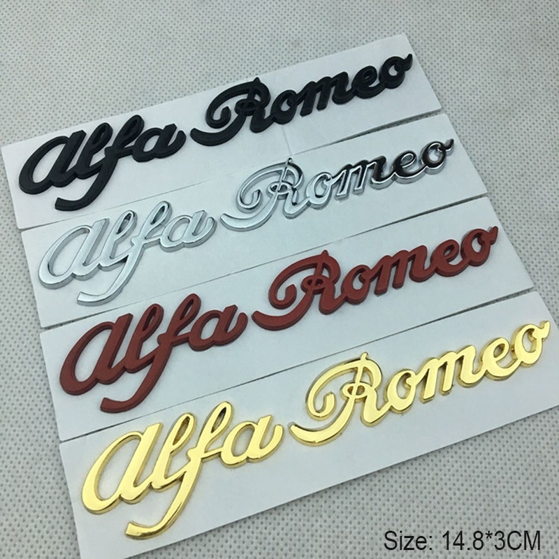 Alfa Romeo Metal Emblem Badge Sticker – Car Body & Trunk Decal อุปกรณ์เสริมภายนอก