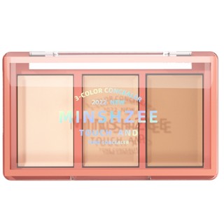 Minshzee M9003 พาเลตต์คอนซีลเลอร์ 8 กรัม ให้ความชุ่มชื้น ไม่ทิ้งร่องรอย สําหรับแต่งหน้าแวววาวธรรมชาติ ปกปิดจุดด่างดํา รอยสิว รอยคล้ําใต้ตา รอยคล้ําใต้ตา ซ่อมแซมร่องลึก, High Concealer, Moisturizing No Lines, Melting Skin without Leaving Marks, A Feel Deli