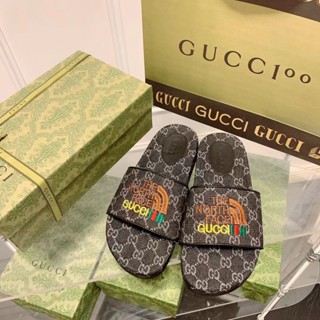 Gucci รองเท้าแตะมัฟฟิน พื้นหนา ปักลาย เข้ากับทุกการแต่งกาย แฟชั่นฤดูใบไม้ผลิ สําหรับผู้หญิง 2022