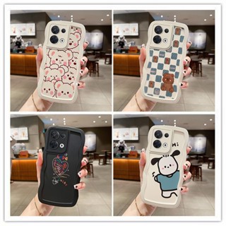 เคส oppo reno8 5g เคสนิ่ม ลายการ์ตูนคลื่น สําหรับ oppo reno8 5g