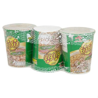 ยำยำคัพเต็มๆรสหมูสับ60กรัม 3YUMYUM  แพ็คCUP TEM TEMMINCEDPORK60G.PACK3