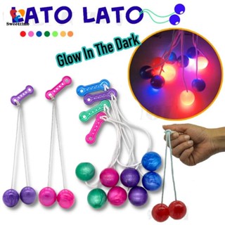 ของเล่น ตุ๊กตา Latto Lato Bola Tek Tok Viral มีไฟ LED สําหรับเด็ก