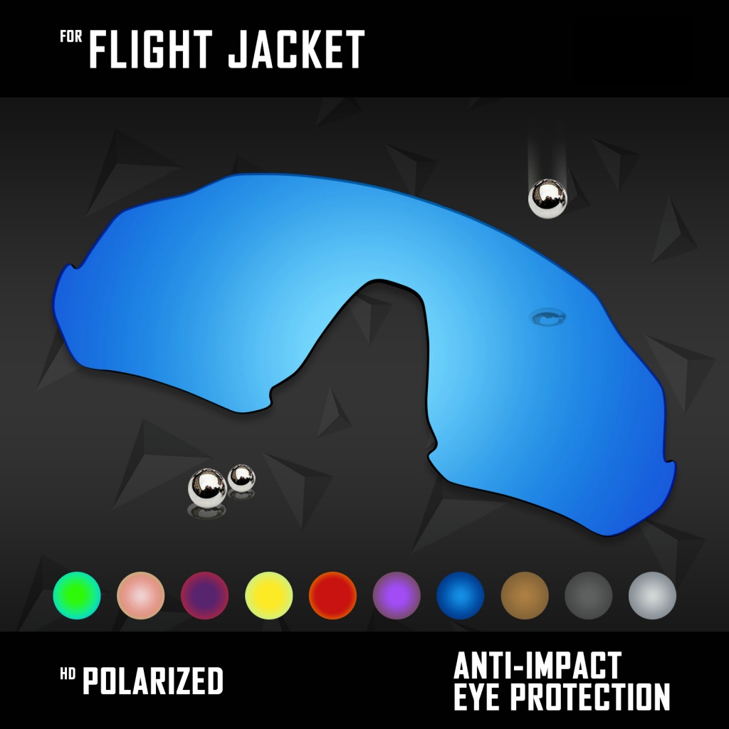 Oowlit เลนส์โพลาไรซ์ แบบเปลี่ยน หลากสี สําหรับ Oakley Flight Jacket แว่นกันแดด TTBY