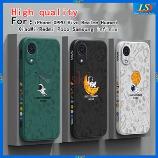 เคส samsung A03 core A03 A34 5G A54 5G M02 A02S A02 A03S A04 A04E A04S A13 5G A11 M11 A12 M12 A10 A10S A20 A30 A14 5G เคสโทรศัพท์มือถือ ลายนักบินอวกาศ Nasa TKRC สําหรับ