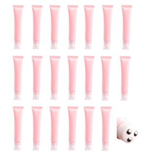หลอดลูกกลิ้งสเตนเลส 20 กรัม 20 ชิ้น สําหรับนวดใบหน้า ครีมบํารุงรอบดวงตา