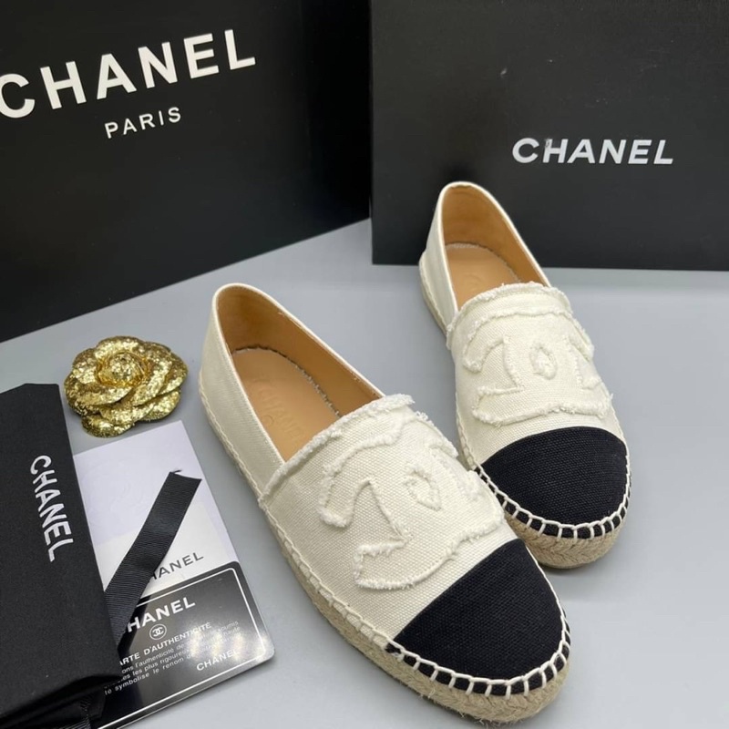 (SALE)พร้อมส่ง รองเท้าแบรนด์เนม Chanel espadrille shoes Hiend 1:1