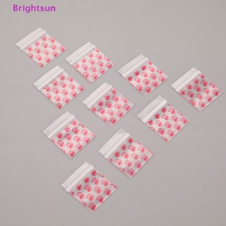 Brightsun ถุงซิปล็อคพลาสติก ขนาดเล็ก สําหรับใส่ยา 100 ชิ้น