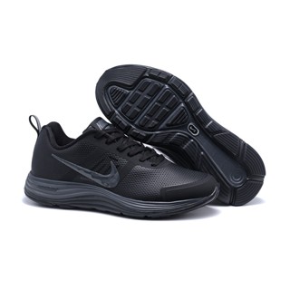 Nike moon X landing zoom leather upper running shoes for Black casual 40-45