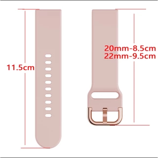 สายนาฬิกาข้อมือซิลิโคน หัวเข็มขัดสี สําหรับ Garmin Vivoactive 5 3 Music