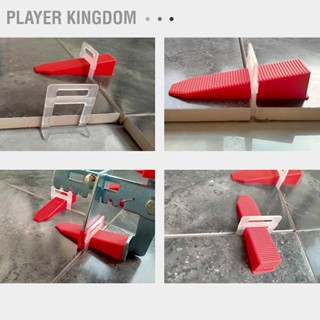 Player kingdom 100PCS กระเบื้อง Leveler Spacers พลาสติกสากลนำกลับมาใช้ใหม่ได้สวมทนกระเบื้อง Wedges สำหรับตกแต่ง