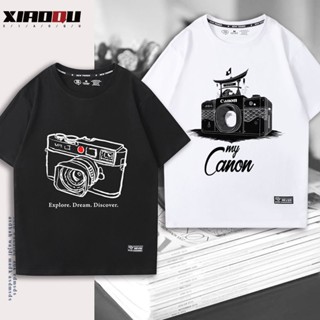 canon Canon Nikon Leica Fuji Sony กล้อง รูรับแสง เทคโนโลยี ชัตเตอร์ คนรัก การถ่ายภาพ เสื้อยืดแขนสั้นเ เสื้อยืดสีพื้น