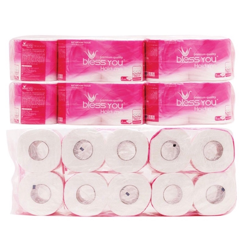 Bless you กระดาษชําระ 10 ม้วน 2 ชั้น (สินค้ามาตรฐานบริษัทพร้อมส่งออก HD)