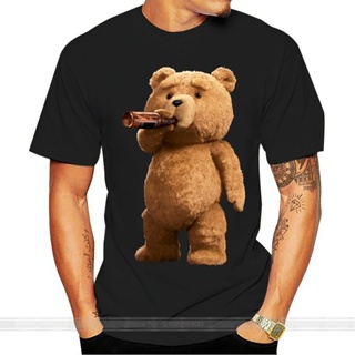 Mens Printed Cute Teddy Bear Drink Beer T Shirt Summer Short Sleeve Cotton T Shirt Top_02