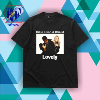 oversize T-shirt เสื้อยืด | เสื้อโอเวอร์ไซซ์ | เสื้อยืด พิมพ์ลาย Billie EILISH LOVELY FEAT KHALID | เสื้อยืด ลาย Billie