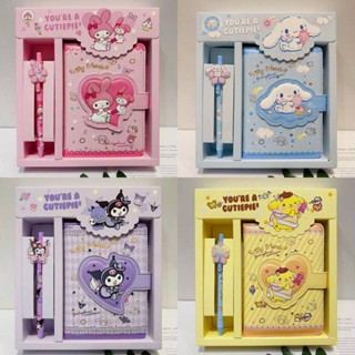 Sanrio ชุดเครื่องเขียน ปากกาเจล ลาย Hellokitty Cinnamoroll สําหรับสํานักงาน โรงเรียน