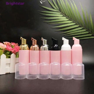 Brightstar ขวดปั๊มโฟมพลาสติก สีชมพู ขนาด 50 มล. สําหรับใส่เครื่องสําอาง ทําความสะอาดขนตา