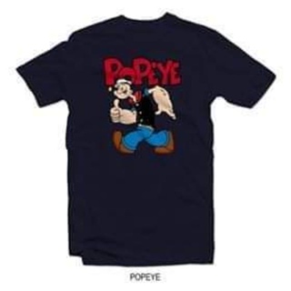 เสื้อตราหานคู่ เสื้อวันพีช เสื้อยืดผู้หญิง - เสื้อยืดคุณภาพสูง POPEYE เสื้อวินเทจผญ เสื้อเบลาส์_03