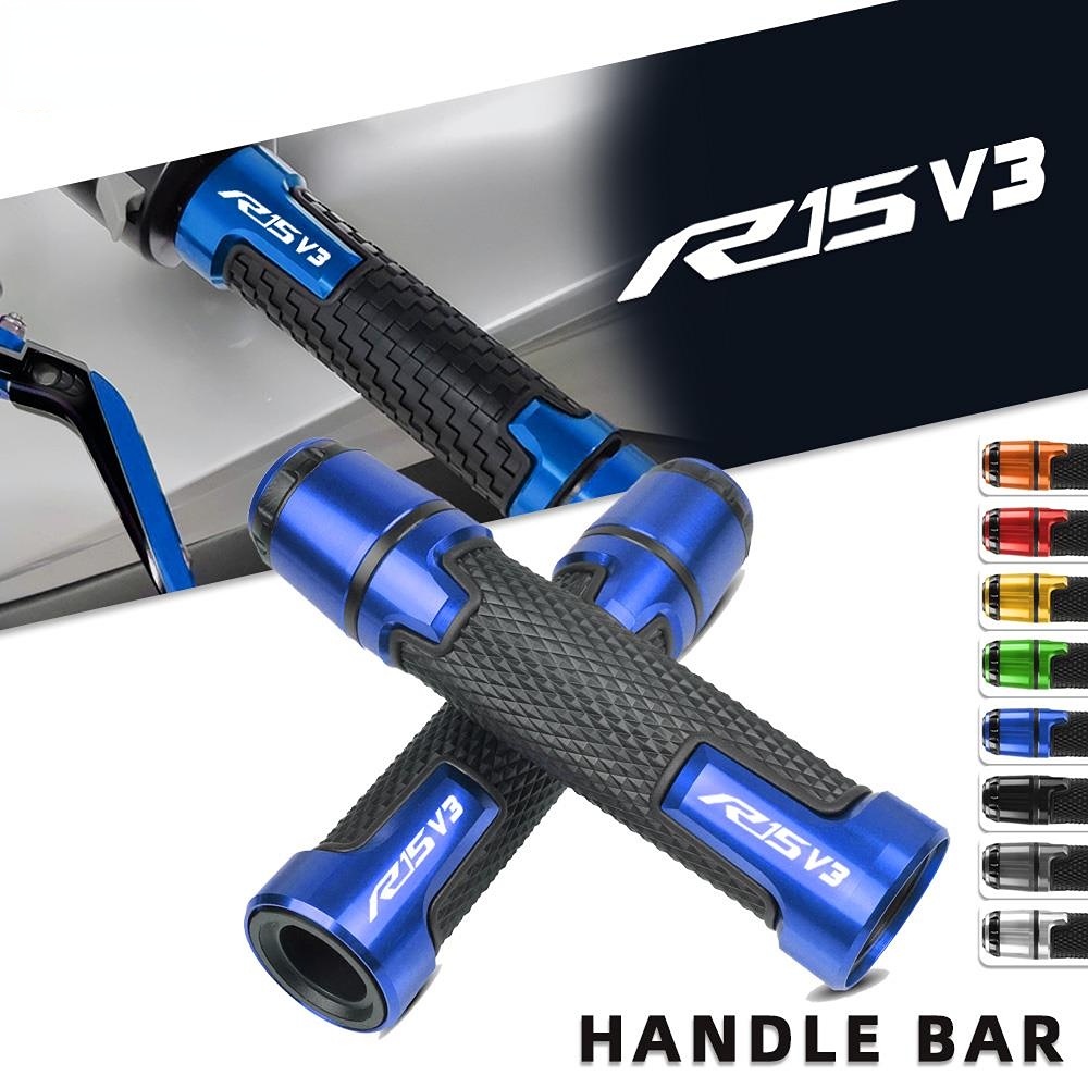 ปลอกแฮนด์มือจับอลูมิเนียม CNC 7/8 นิ้ว 22 มม. สําหรับรถจักรยานยนต์ YAMAHA YZF R15 V3 R15V3 R15 V3.0 2017 2018 2019