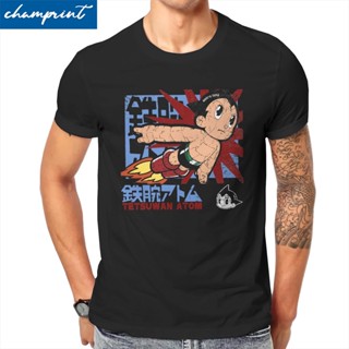 Men T-Shirts The Astro Boy  Awesome Cotton Tee Shirt Short Sleeve Astroboy Mighty Atom T Shirt Crewneck Tops Plus S_02