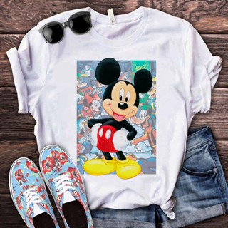 Disney Mickey Mouse top tees t shirt women couple clothes graphic tees women ulzzang t shirt kawaii streetwear_03