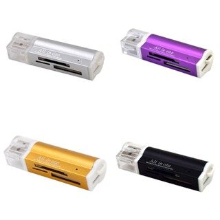 R* อะแดปเตอร์การ์ดรีดเดอร์ Usb 2 0 Micro-SD TF M2 MS ความเร็วสูง ขนาดเล็ก 1 ชิ้น