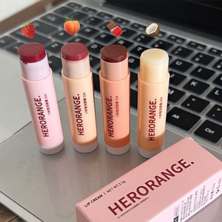 Herorange ลิปสติก ลิปบาล์ม เพิ่มความชุ่มชื้น ติดทนนาน ขนาดเล็ก