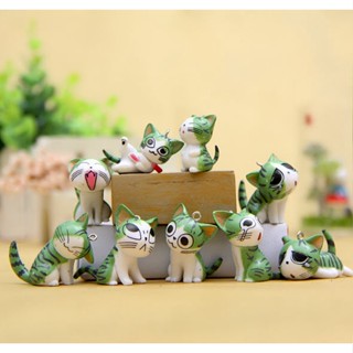[Clearance!!] ตุ๊กตา โมเดล แมวจิ๋ว แมวจี้ Chi สีเขียว สุ่มลาย มีห่วงเจาะให้แล้ว ทำสร้อย พวงกุญแจ สายห้อย DIY น่ารักมาก