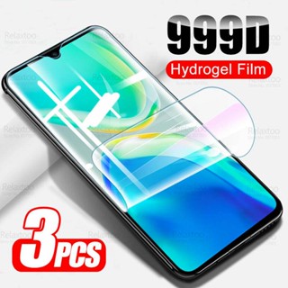 ฟิล์มไฮโดรเจลนิ่ม ทรงโค้ง 999D 3 ชิ้น สําหรับ Vivo V25 5G Vivo V25 Pro V25Pro V25 V25E 4G