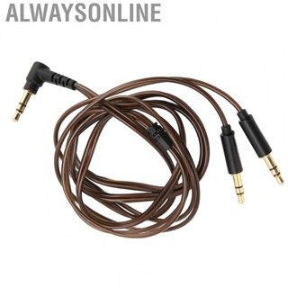 Alwaysonline 3.5mm To Dual 3.5mm Male Cord Headphone Upgrade Cable OFC Core Lossless