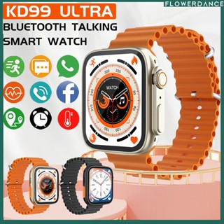 Original Smartwatch Iwo Kd99 Ultra Smart Watch 8 1.99นิ้ว Series8บลูทูธโทร Siri Voice Assistant ไร้สาย Heart Monitoring นาฬิกา Flowerdance