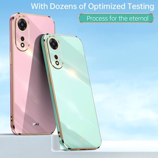 กรณี OPPO Reno8 T 4G / 5G ฝาครอบเคส Shockproof Soft TPU Electroplating Phone Casing OPPO Reno 8T Back Cover