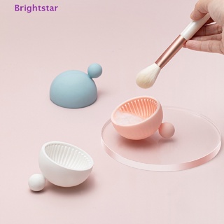 Brightstar 1 ชิ้น ซิลิโคน ทําความสะอาดแปรงแต่งหน้า แต่งหน้า ล้างแปรงแต่งหน้า เจลทําความสะอาด แผ่นใหม่