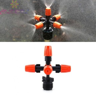 【COLORFUL】1 Pcs Five-outlet Adjustable Atomizing Sprinkler Greenhouse Auto-Watering Device