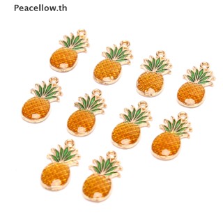 Peacellow จี้รูปสับปะรด Ch สําหรับทําเครื่องประดับ DIY 10 ชิ้น ต่อชุด TH