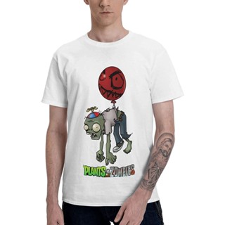 แขนสั้นcrew neck100%cotton เสื้อ ยืด ราคา ส่ง RockDSammy Plants Vs. Zombies Balloon Zombie T-Shirt Mens Crew Neck _02