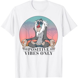 เสื้อยืดคอกลม แขนสั้น ผ้าฝ้ายแท้ พิมพ์ลาย the lion king the lion king rafiki rafiki สําหรับผู้ชาย_05