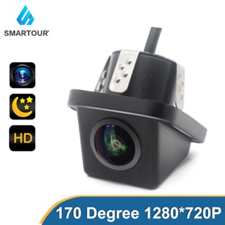 Smartour กล้องมองหลังรถยนต์ มองเห็นกลางคืน ถอยจอดรถยนต์อัตโนมัติ CCD วิดีโอ HD เลนส์ฟิชอาย 170 องศา กันน้ํา