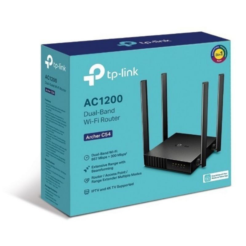 TPLink Archer C54 AC1200 เราเตอร์ไร้สาย WiFI Dual Band TP-Link Archer-C54 N1 DD