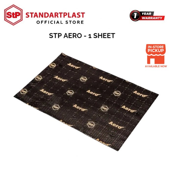 STP Standartplast Aero Car Soundproof Cancelling Noise Cancelling Heat Reduction (1 ชิ้น)