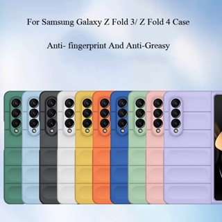 Samsung Galaxy Z Fold 3 Flod 4 5G ครึ่งห่อ เคส Macaron สัมผัสคล้ายผิว ป้องกัน กันกระแทก