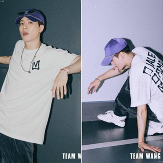  ใหม่เอี่ยมเสื้อยืดแขนสั้น ทรงหลวม พิมพ์ลาย Wang Jiaer แฟชั่นฤดูร้อน สําหรับผู้ชาย และผู้หญิง