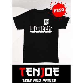 Nintendo Switch Parody Logo Black Shirt_12