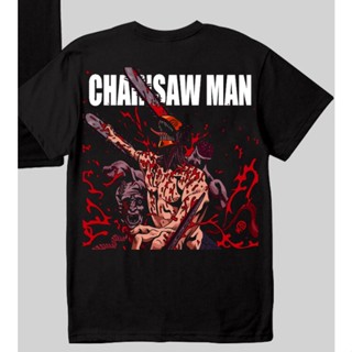 2023(เตรียมจัดส่ง)เสื้อยืดแฟชั่น Street Chainsaw Man เสื้อยืดพิมพ์ลายการ์ตูนญี่ปุ่น